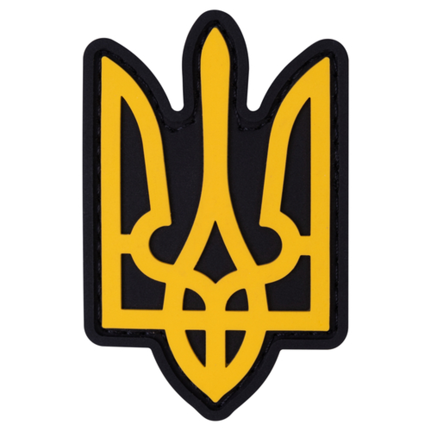 ПВХ Патч (шеврон) "Герб" фігурний жовтий