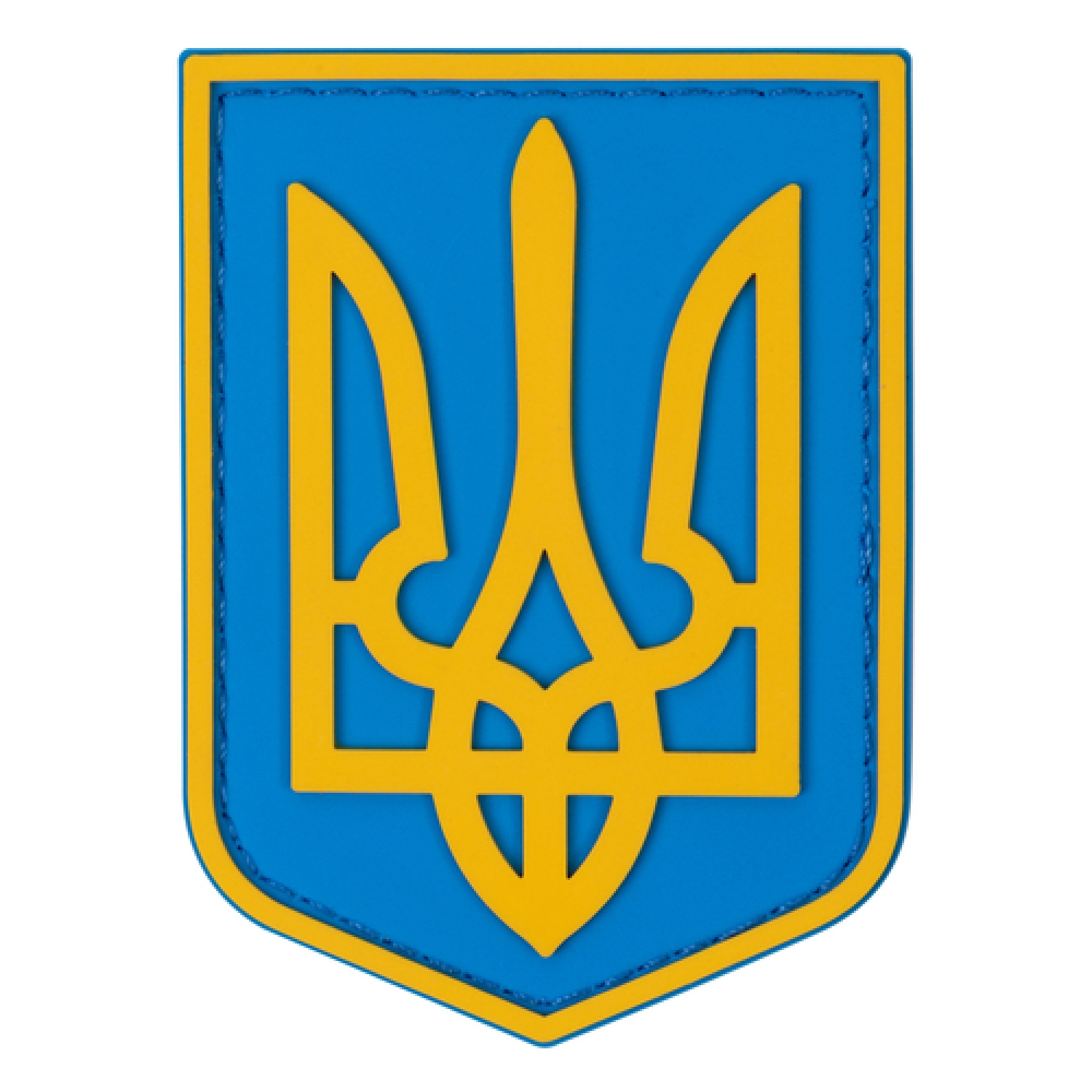 ПВХ Патч (шеврон) "Герб" жовто-блакитний