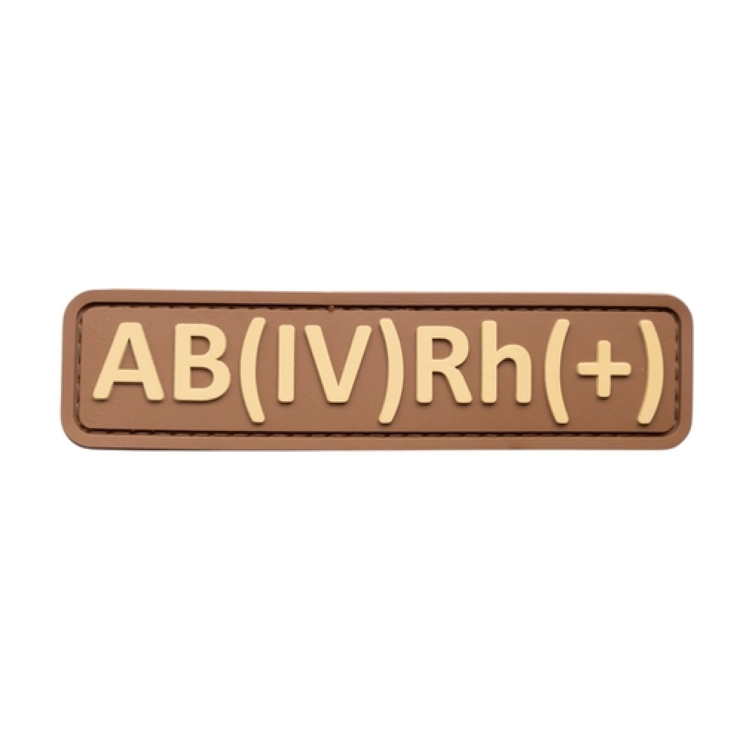 ПВХ патч (шеврон) "Группа крови 4+" Койот