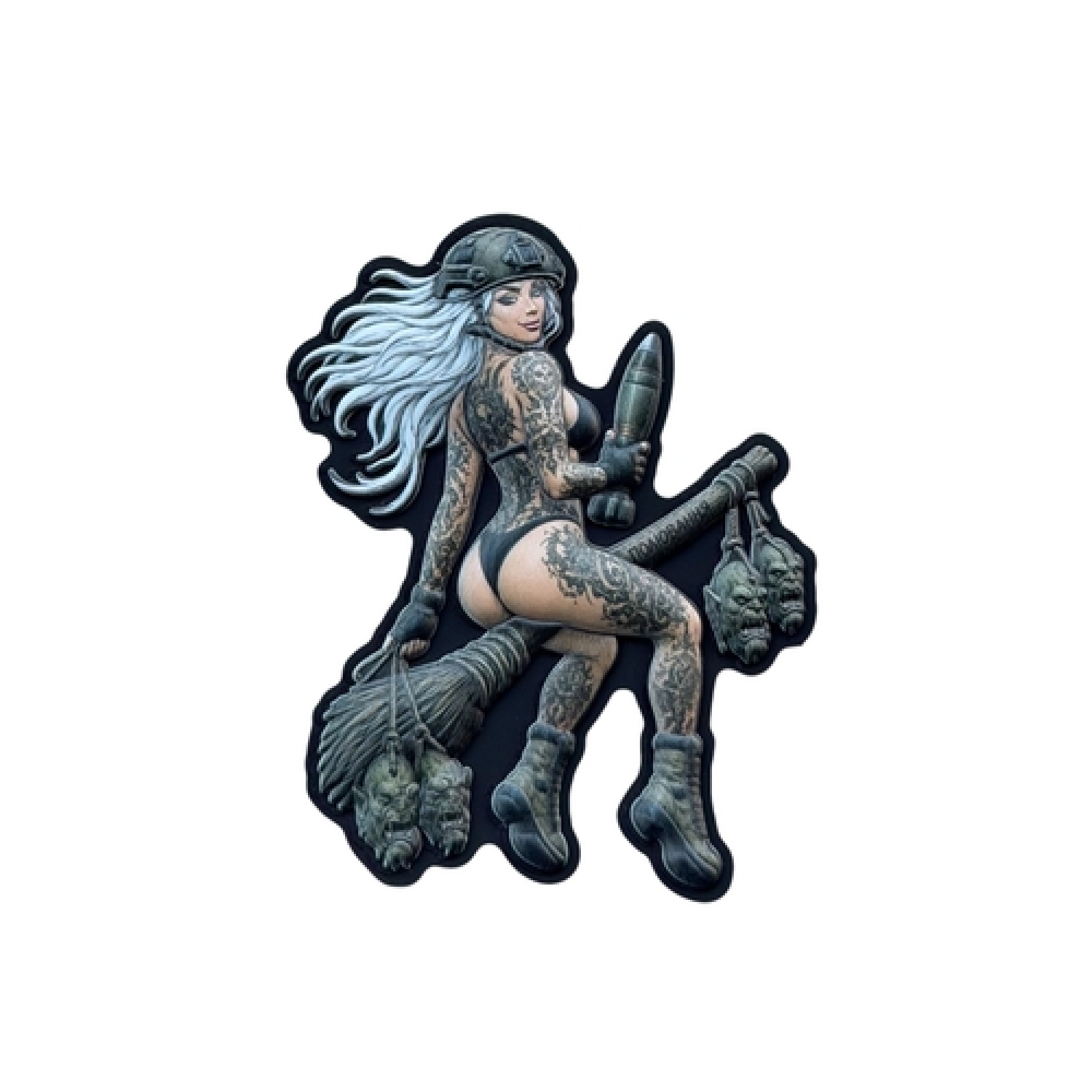 ПВХ Патч (шеврон) “Tactical girl - Witch”