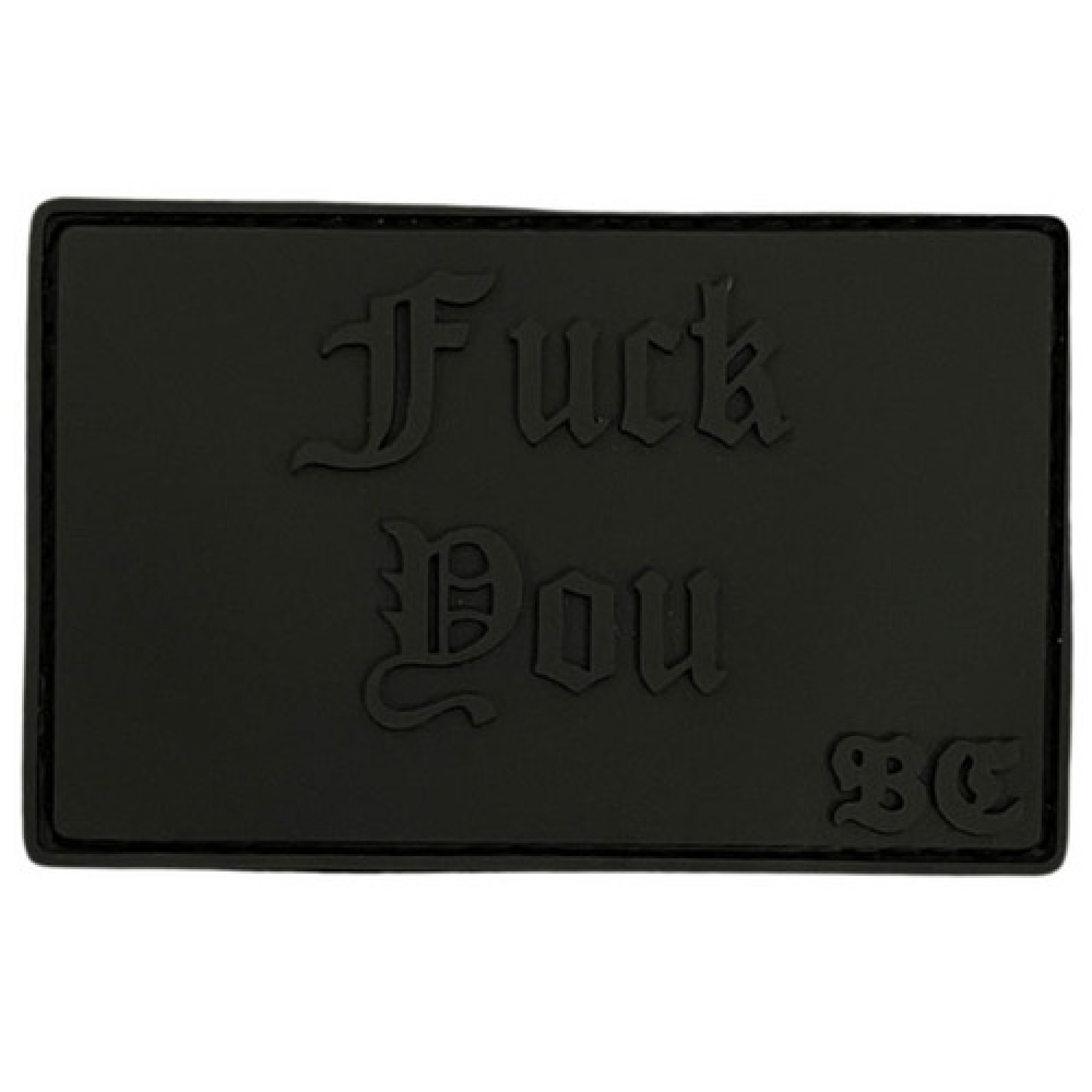 ПВХ патч "FUCK YOU" чорний