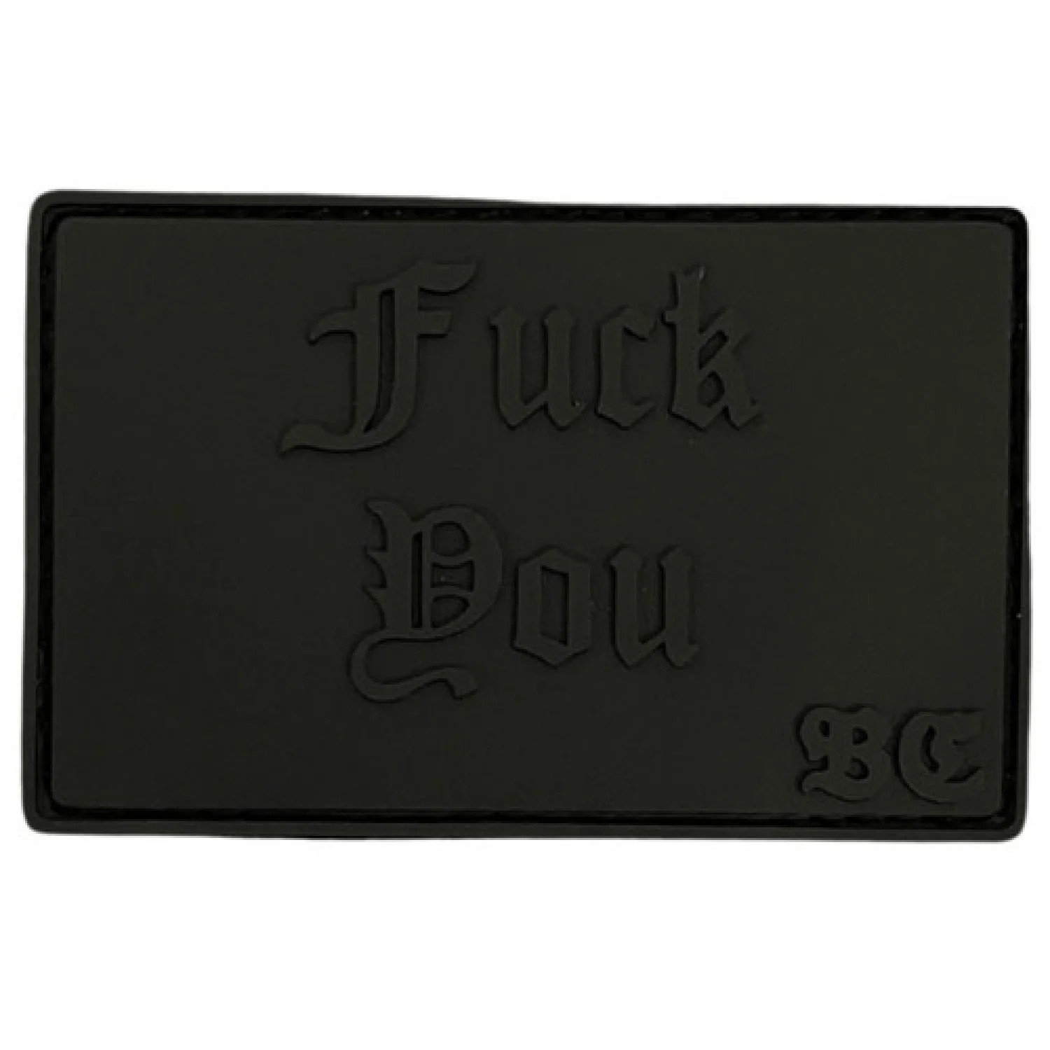 ПВХ патч "FUCK YOU" чорний