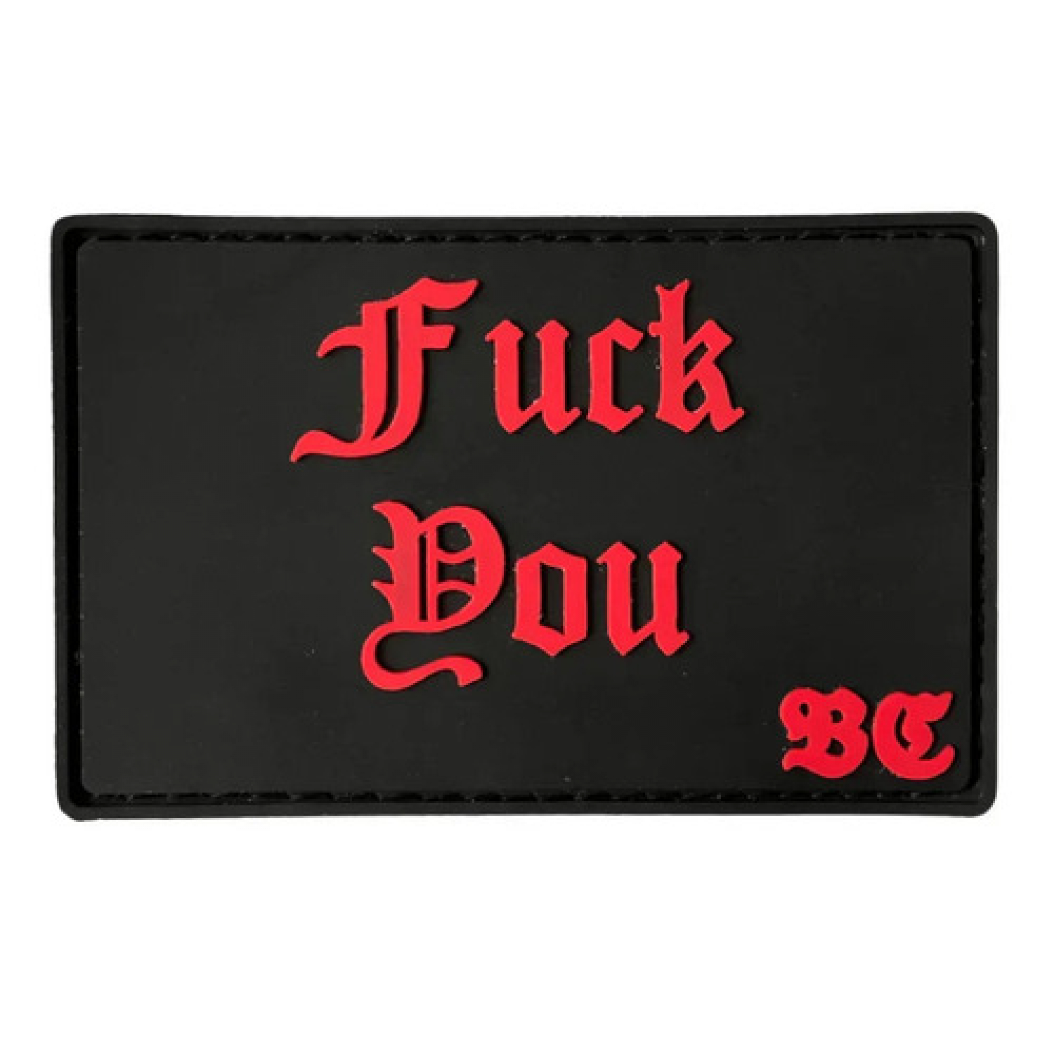 ПВХ патч "FUCK YOU" червоний
