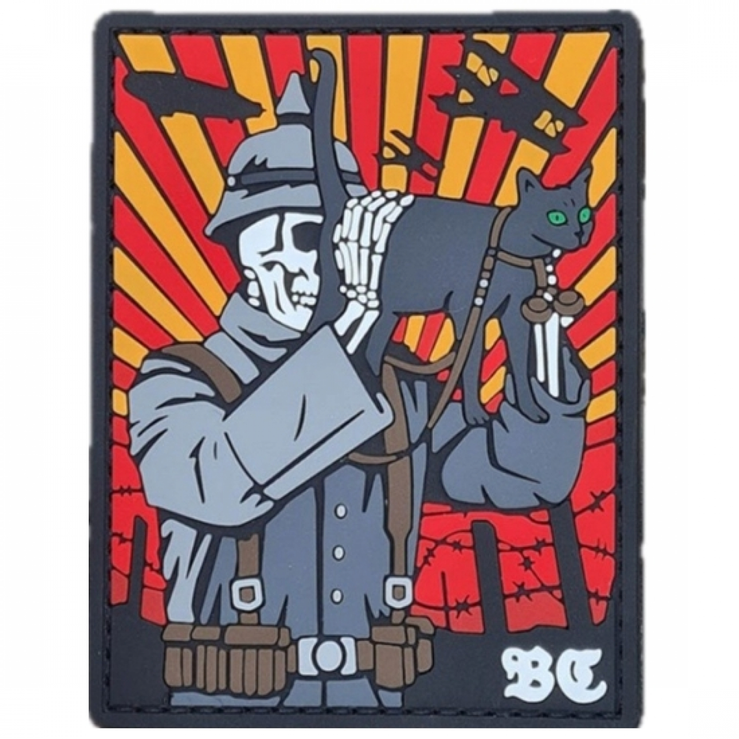 ПВХ патч "КОТ ВС" красный