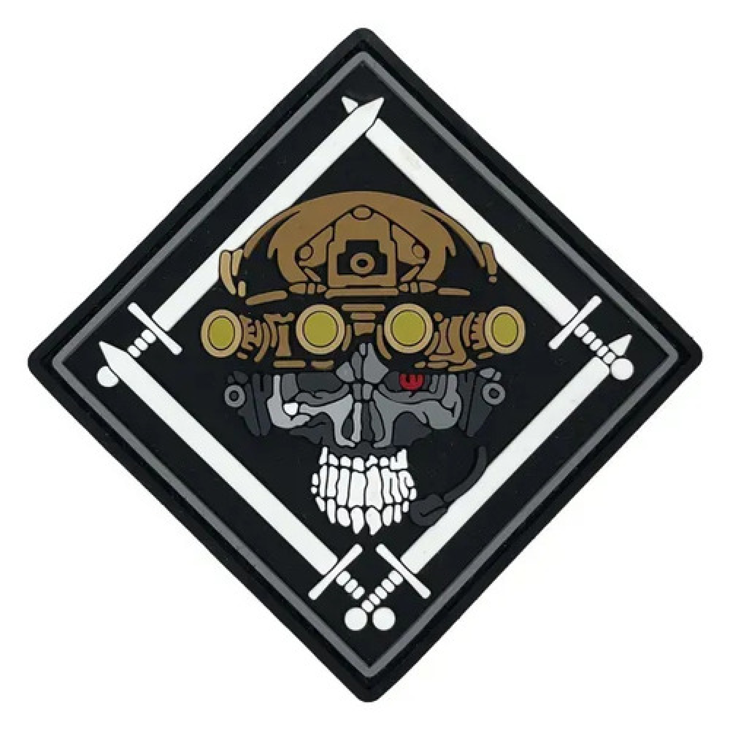 ПВХ патч "Ромб з Черепом"