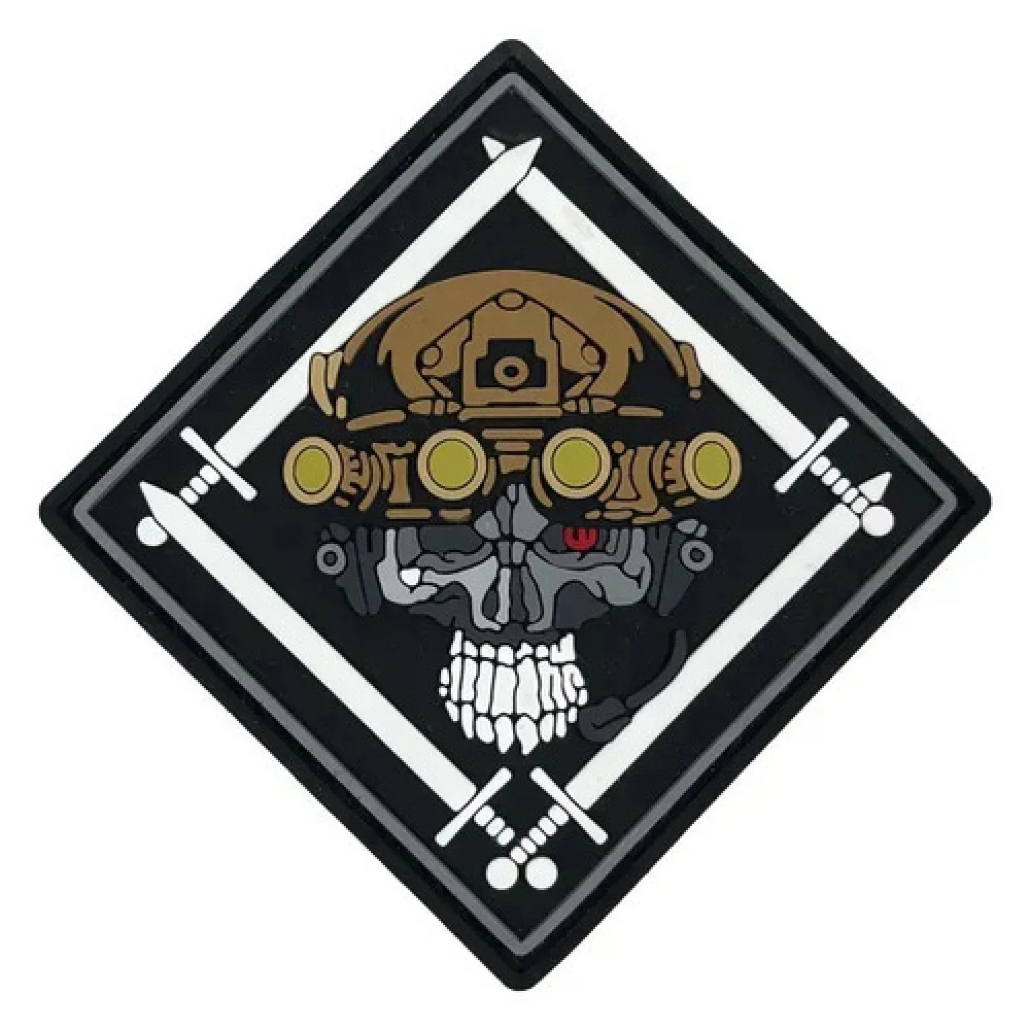 ПВХ патч "Ромб з Черепом"