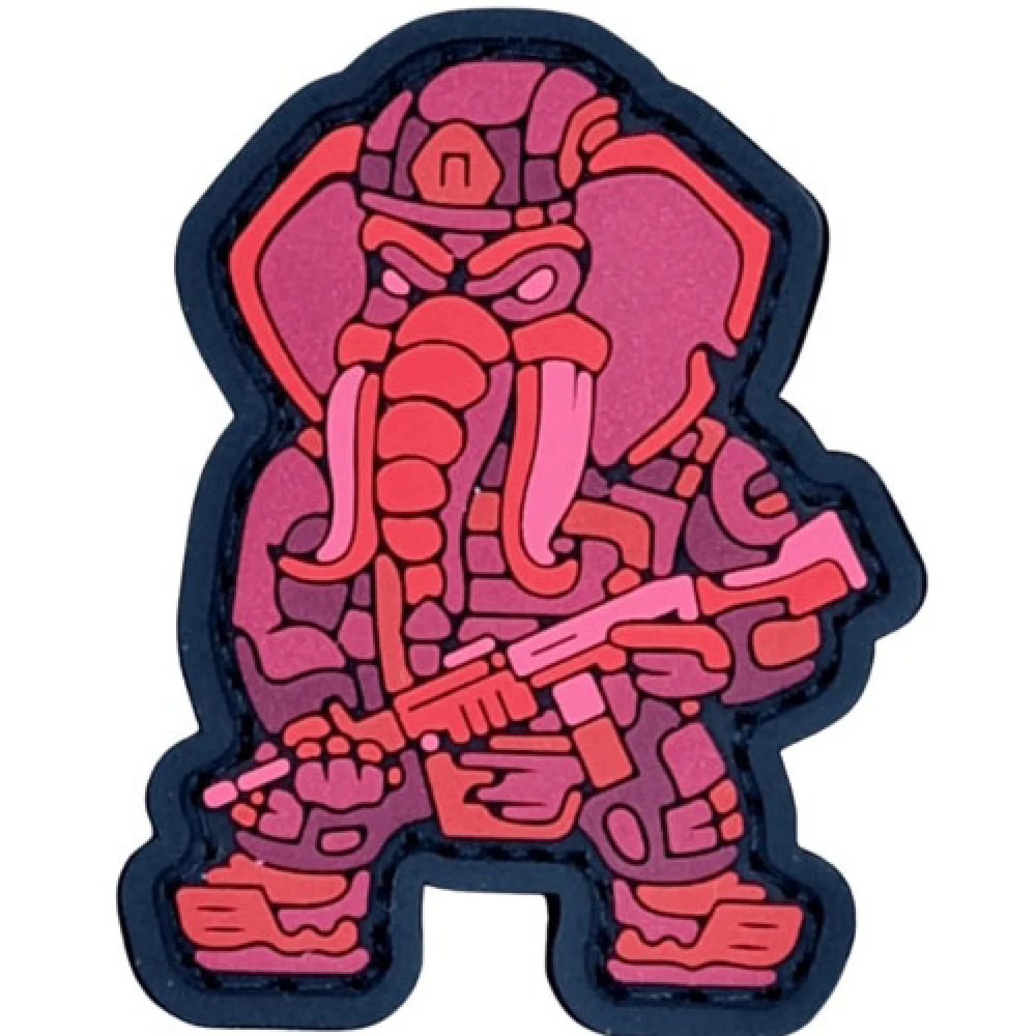 ПВХ патч Слон FM "Mini" червоний