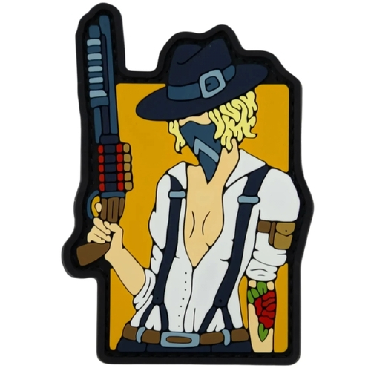 ПВХ патч "TACTICAL GIRL" оранжевий NEW