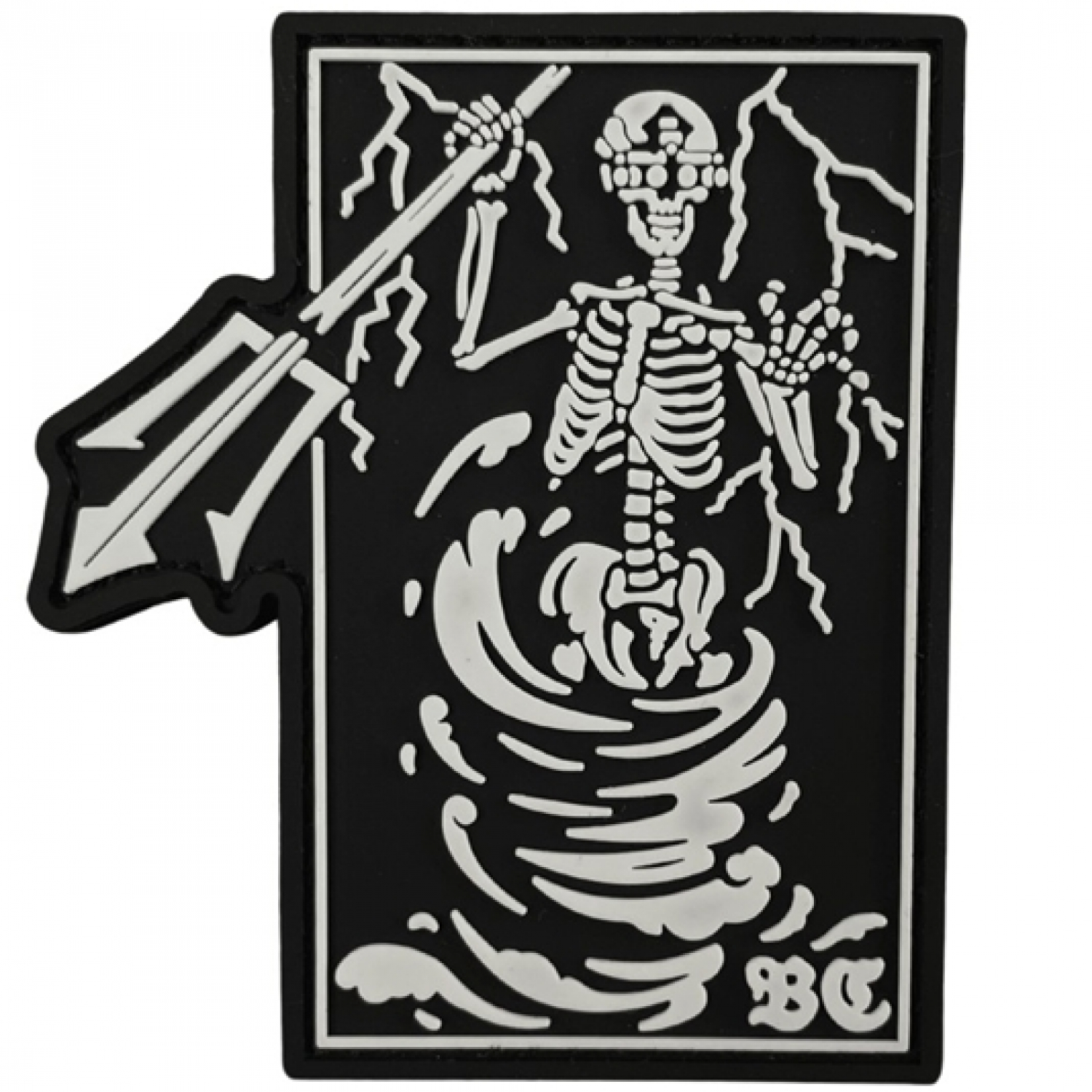 ПВХ Патч "Вихор" чорно-білий