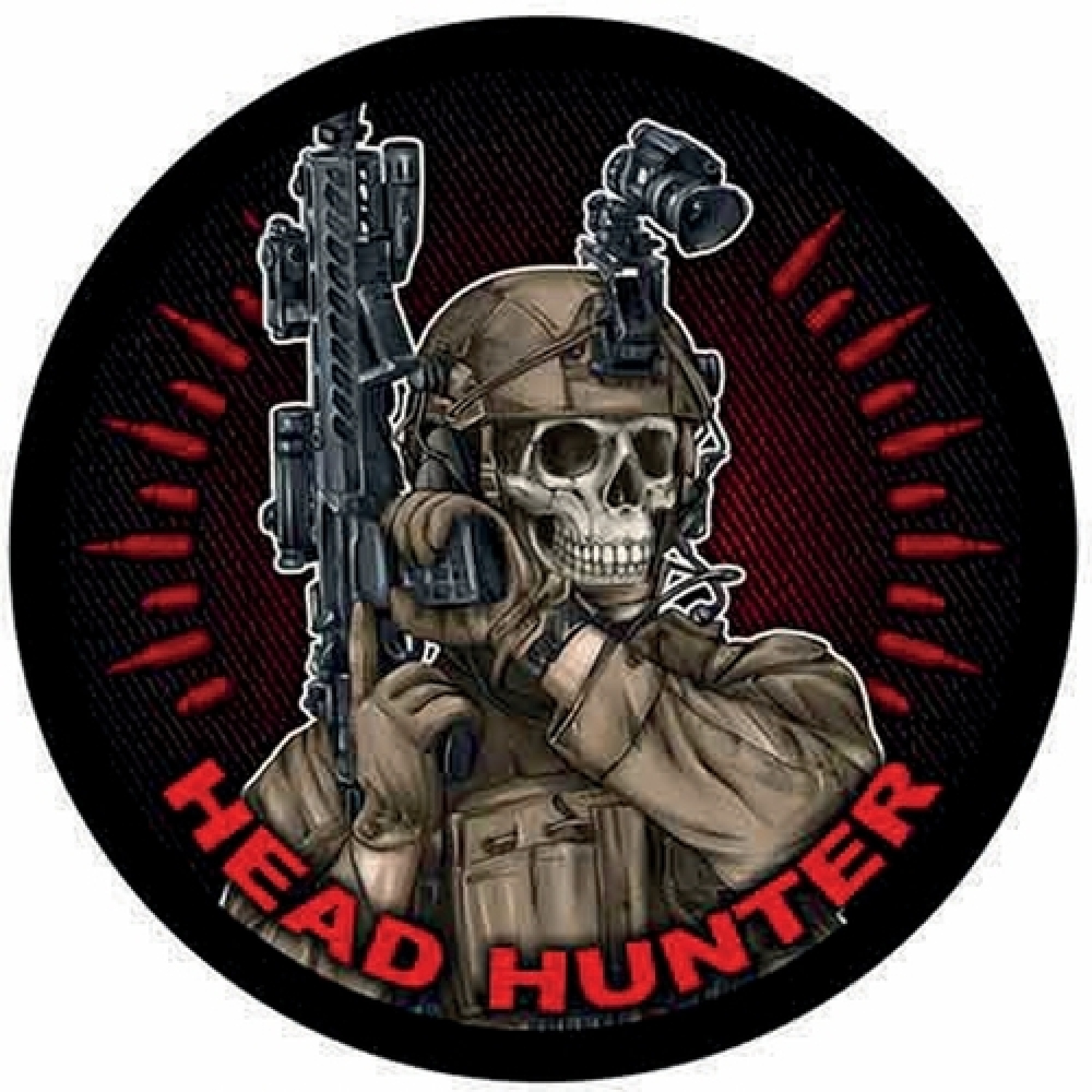 Шеврон Head hunter круглый