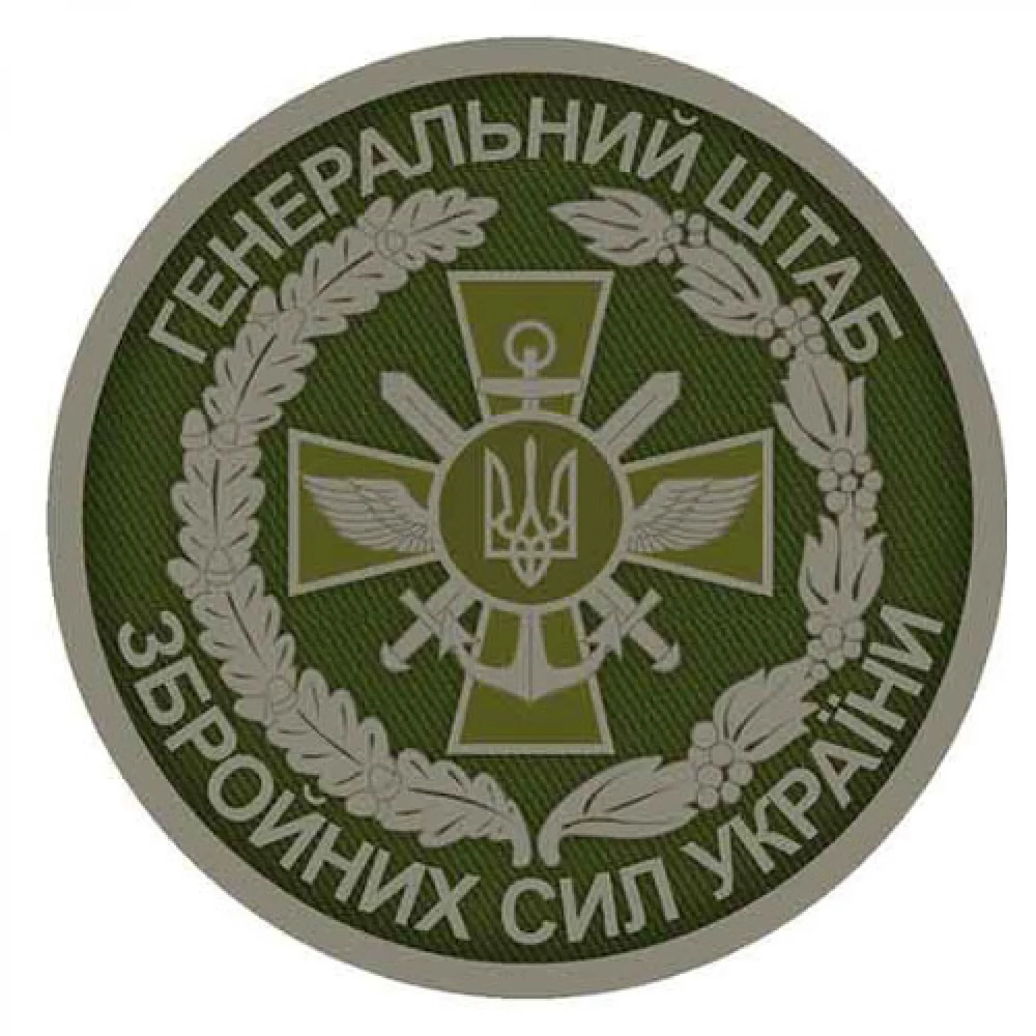Шеврон Генеральний штаб ЗСУ об'ємний олива