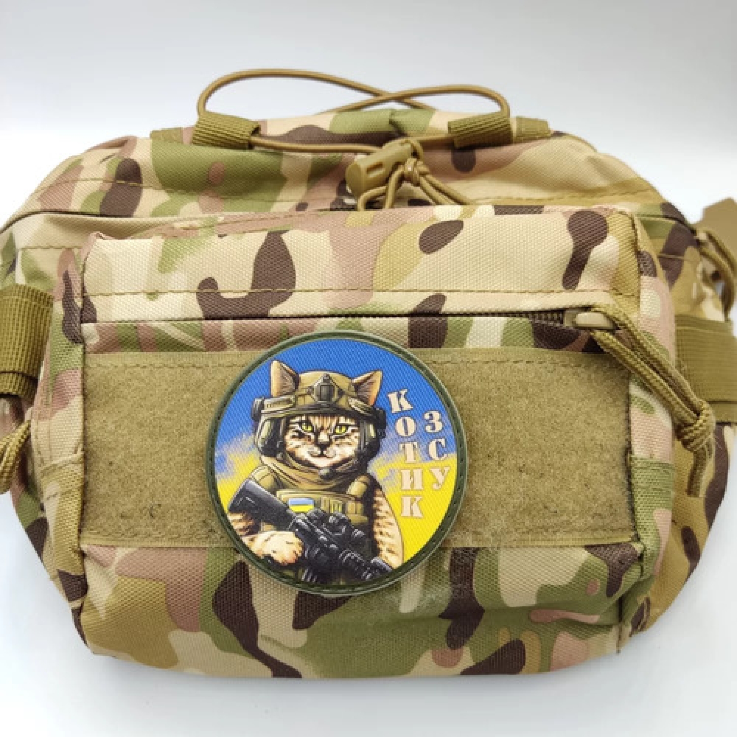 Шеврон Котик ЗСУ блакитно-жовтий