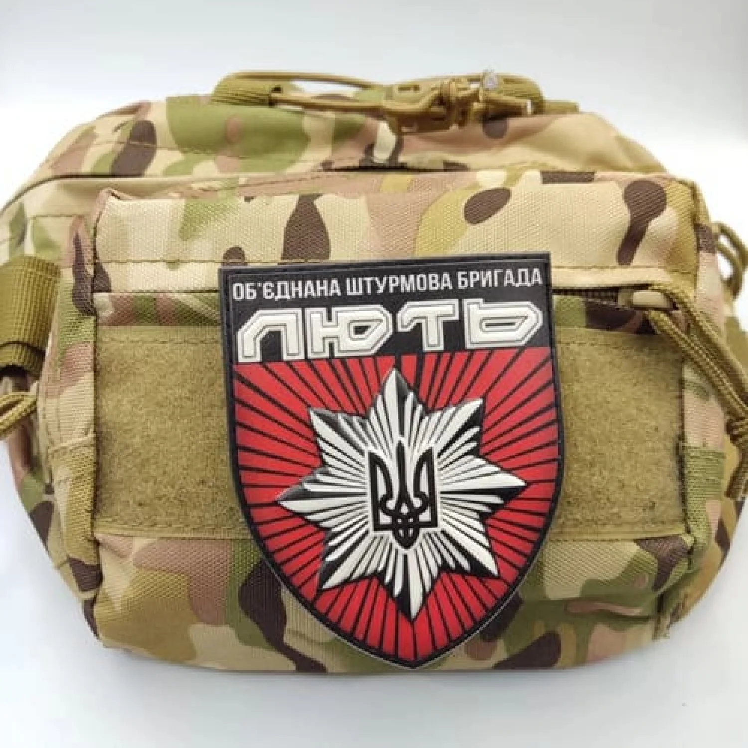 Шеврон Нацполіції Об'єднана штурмова бригада "Лють" об'ємний