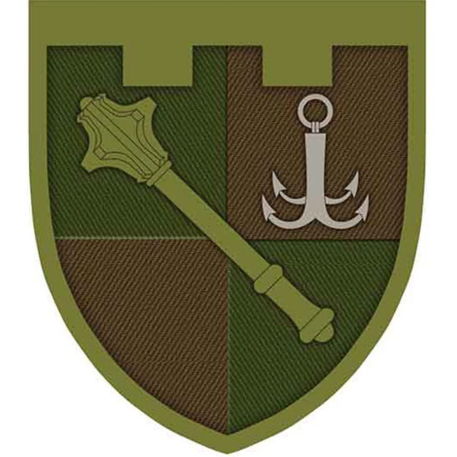 Шеврон Регіональне управління Сил ТрО Південь Збройних Сил України олива