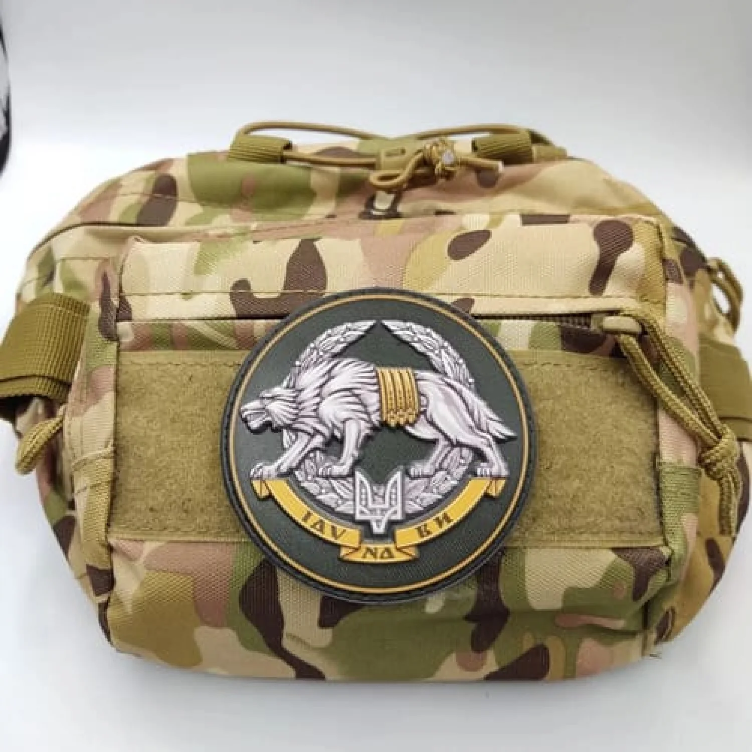 Шеврон ССО Іду на ви Вовк об'ємний олива