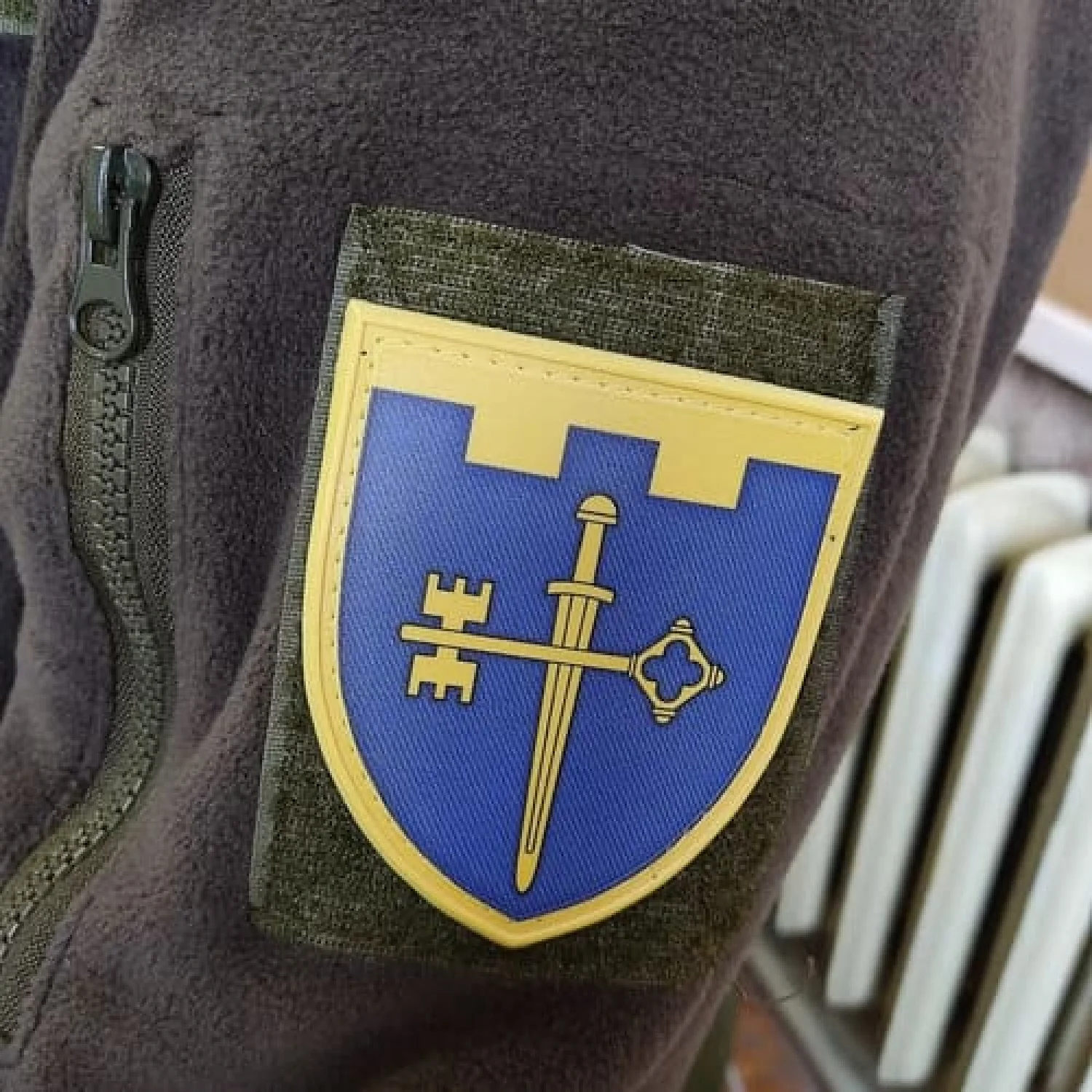 Шеврон ТрО 105 бригады ВСУ Тернополь