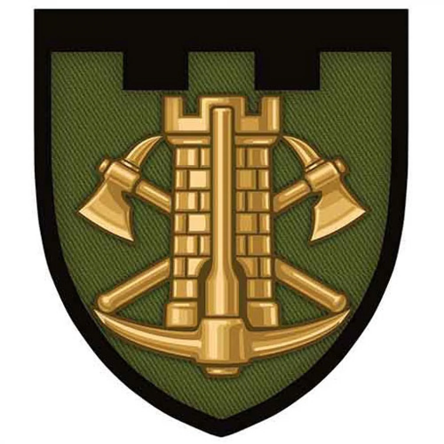 Шеврон ТРО Інженерні війська олива