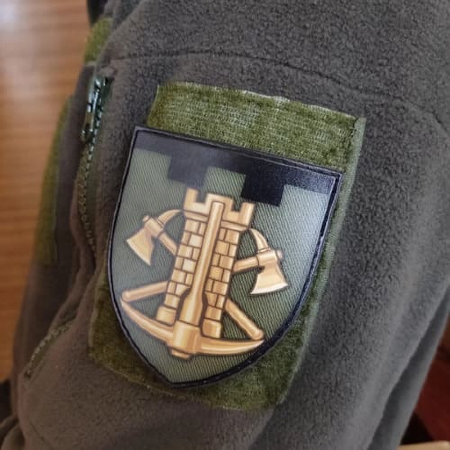 Шеврон ТРО Инженерные войска олива