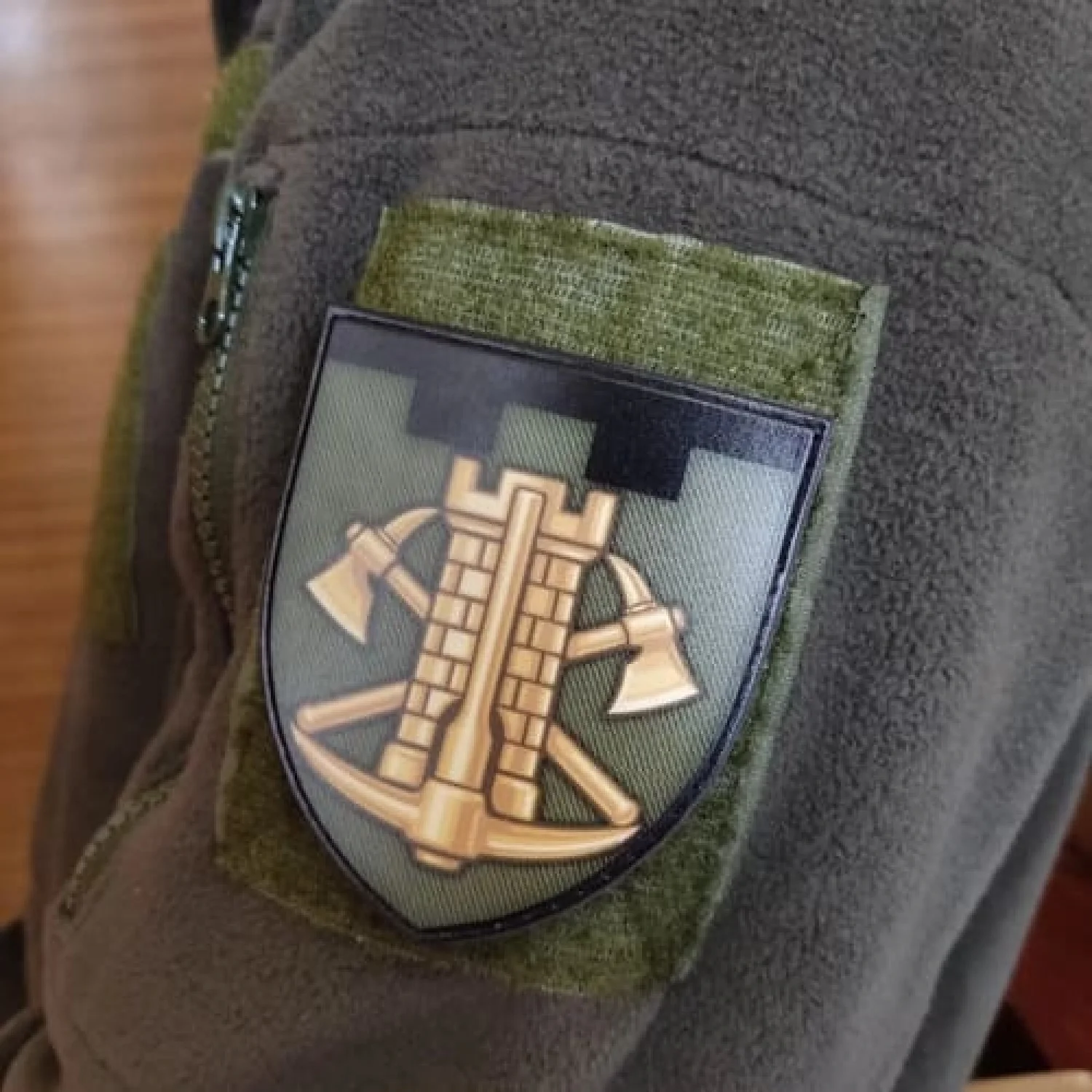 Шеврон ТРО Інженерні війська олива