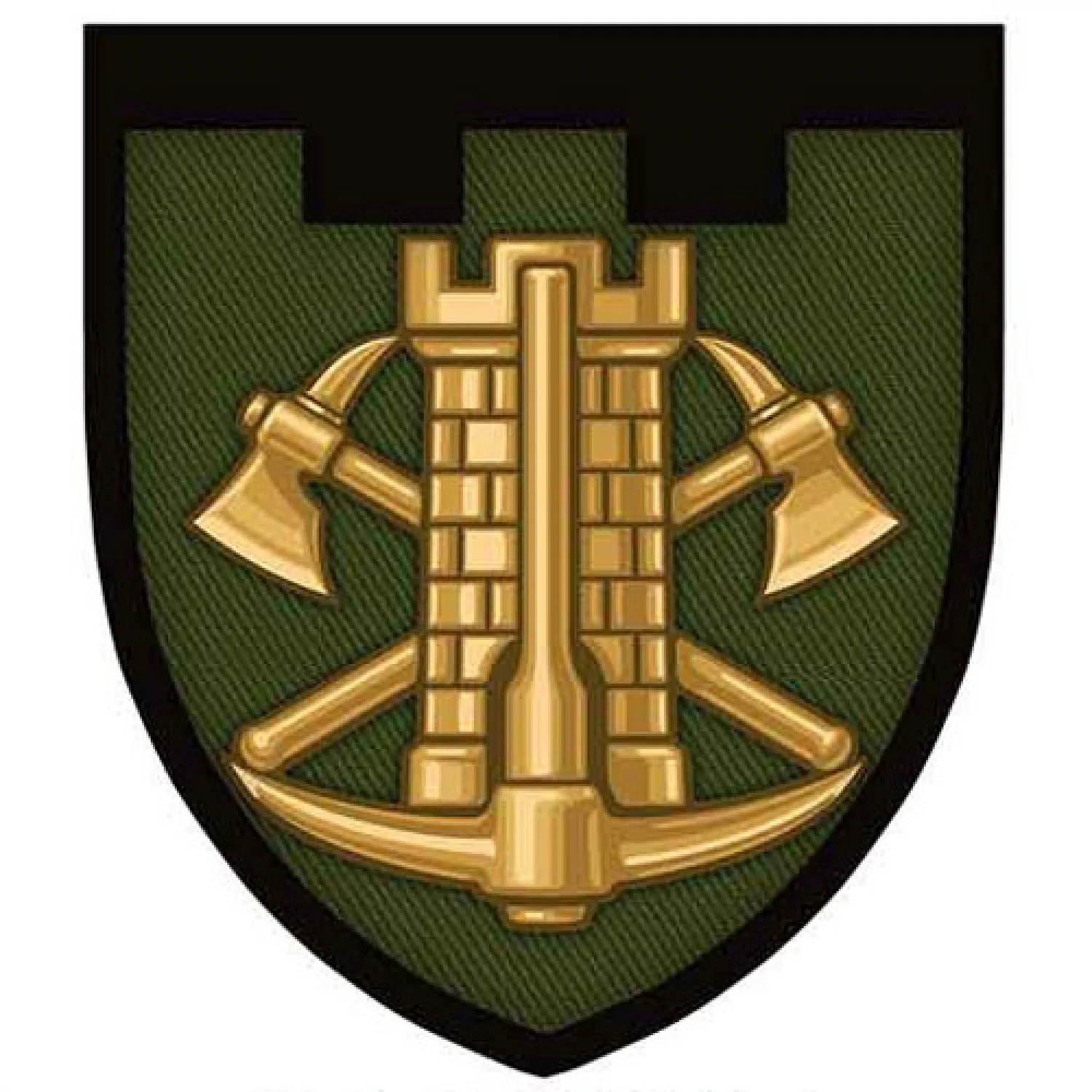 Шеврон ТРО Инженерные войска темная олива