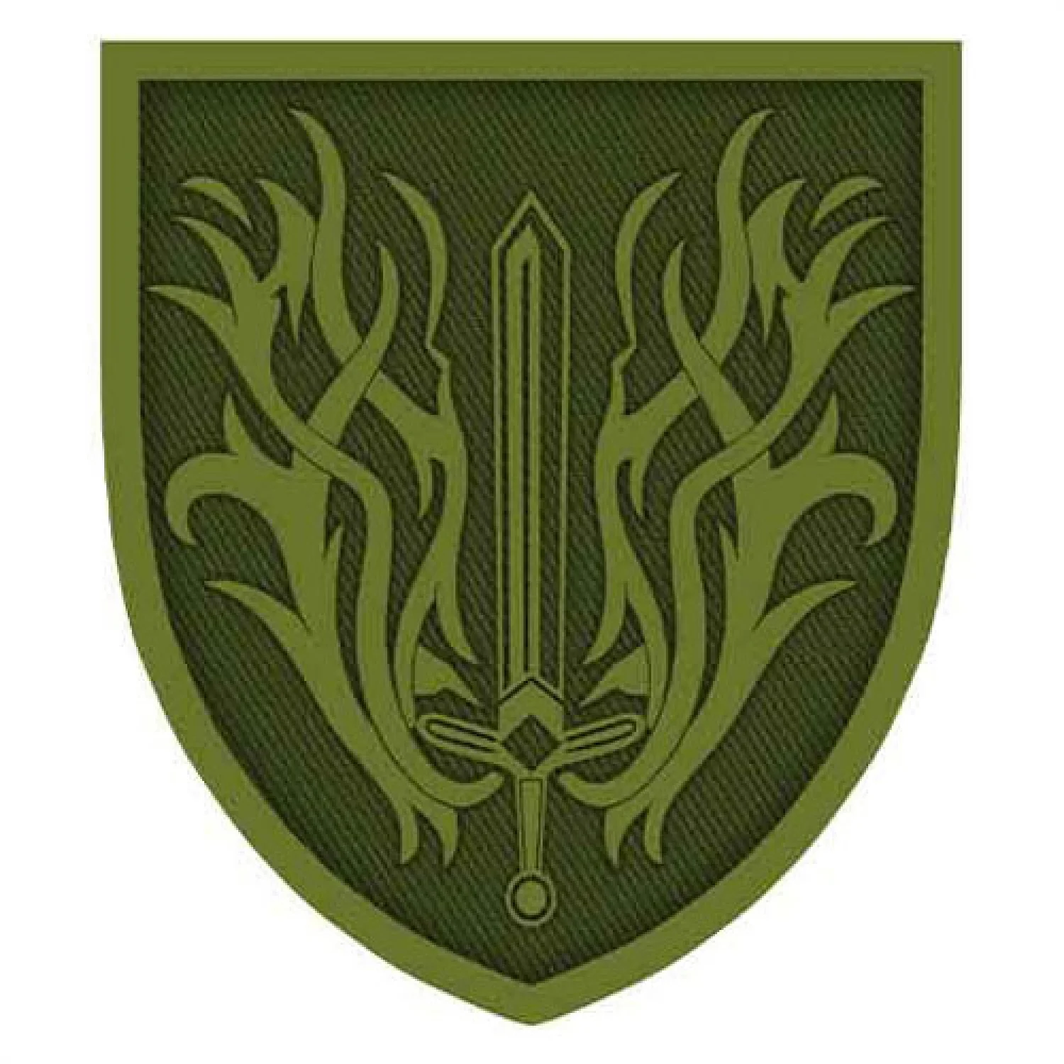 Шеврон Огнем и мечом олива