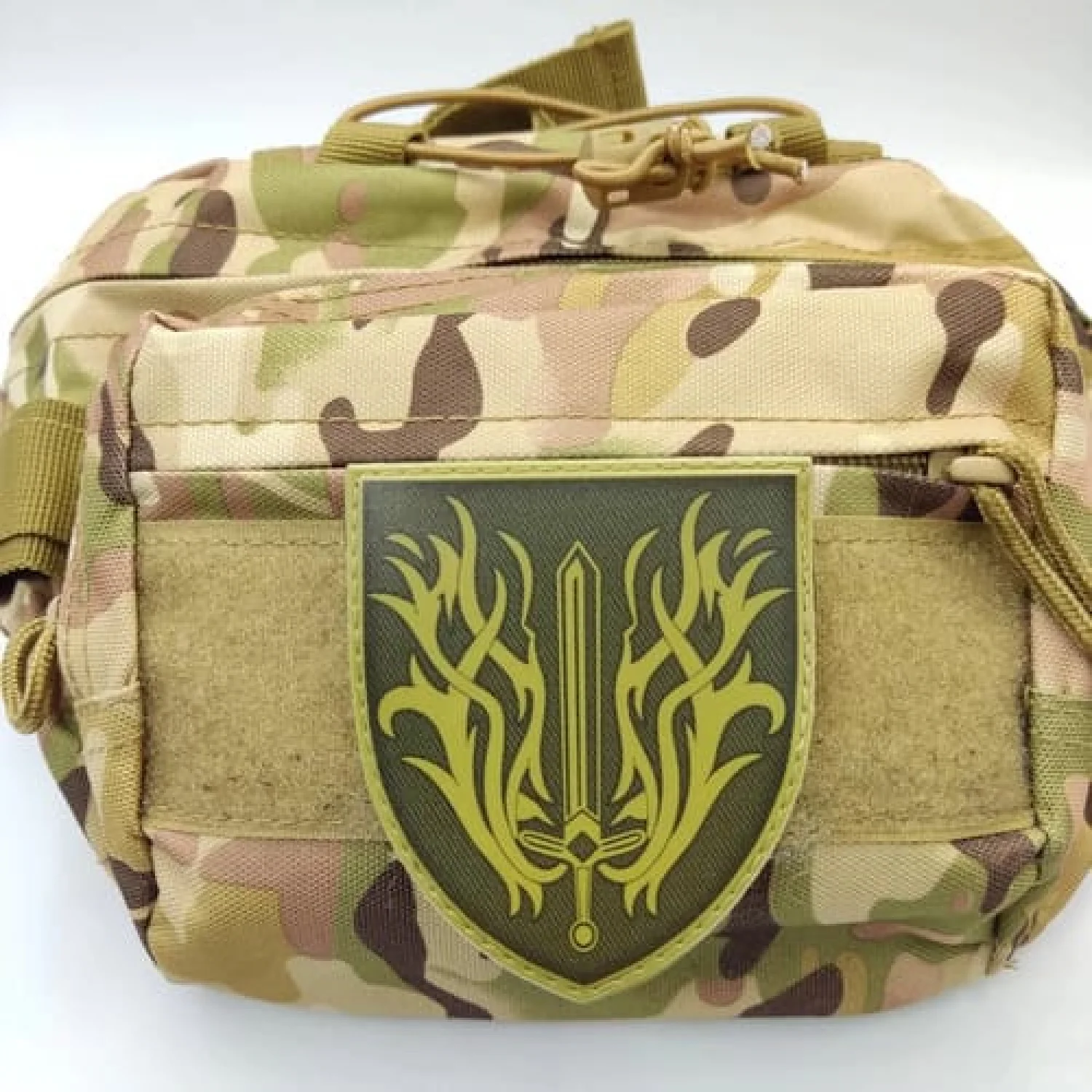 Шеврон Огнем и мечом олива