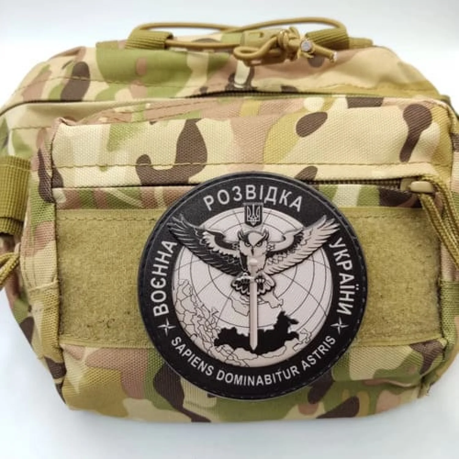 Шеврон Воєнна розвідка України Sapiens Dominabitur Astris
