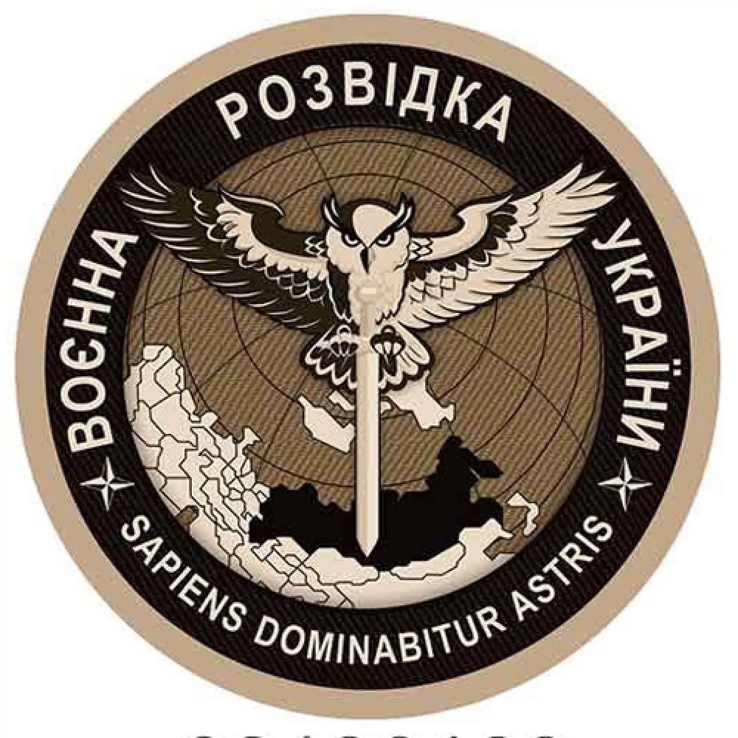 Шеврон ВРУ сова койот об'ємний