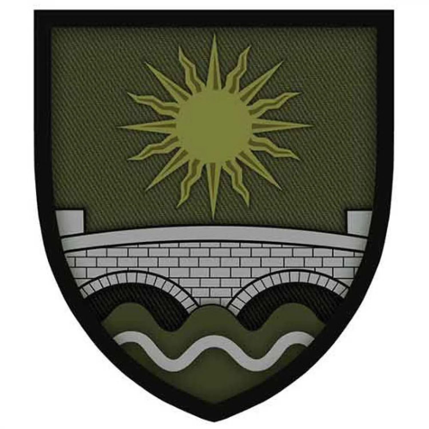 Шеврон ЗСУ 210 понтонно-мостовий полк олива