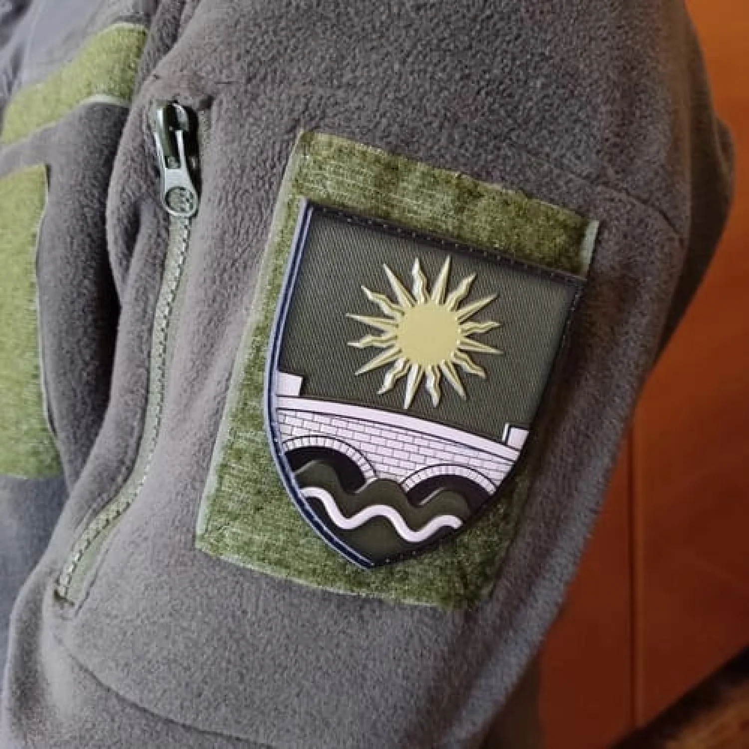 Шеврон ЗСУ 210 понтонно-мостовий полк олива