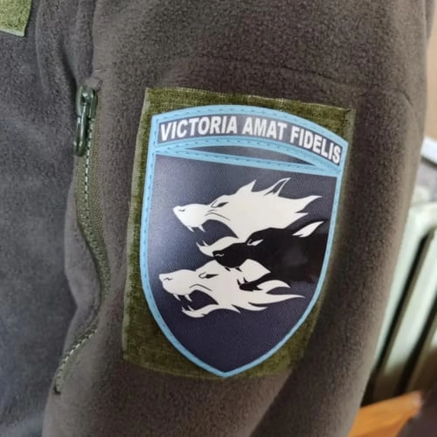 Шеврон ВСУ 38 ОБРМП Victoria Amat Fidelis