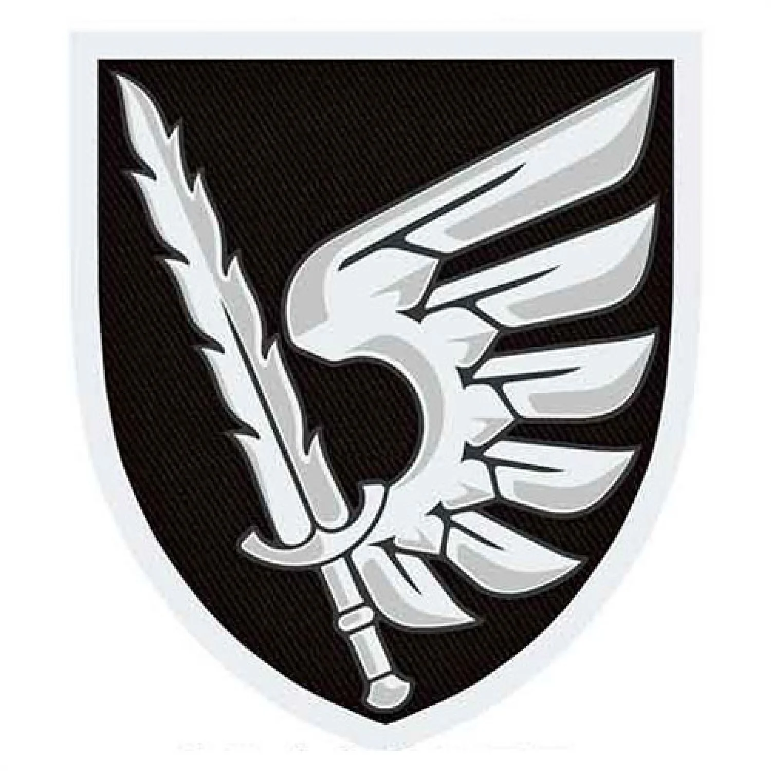 Шеврон ЗСУ 79 ОДШБр чорно-біла