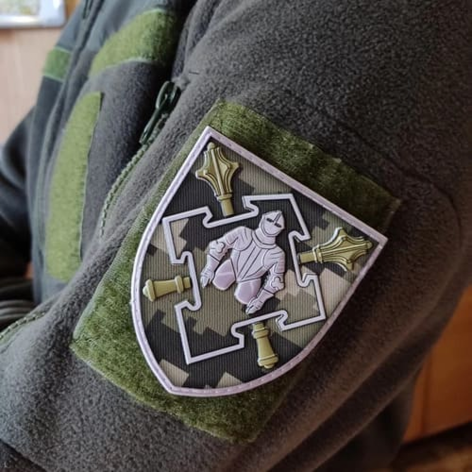 Шеврон ВСУ Командование Сил Логистики пиксель
