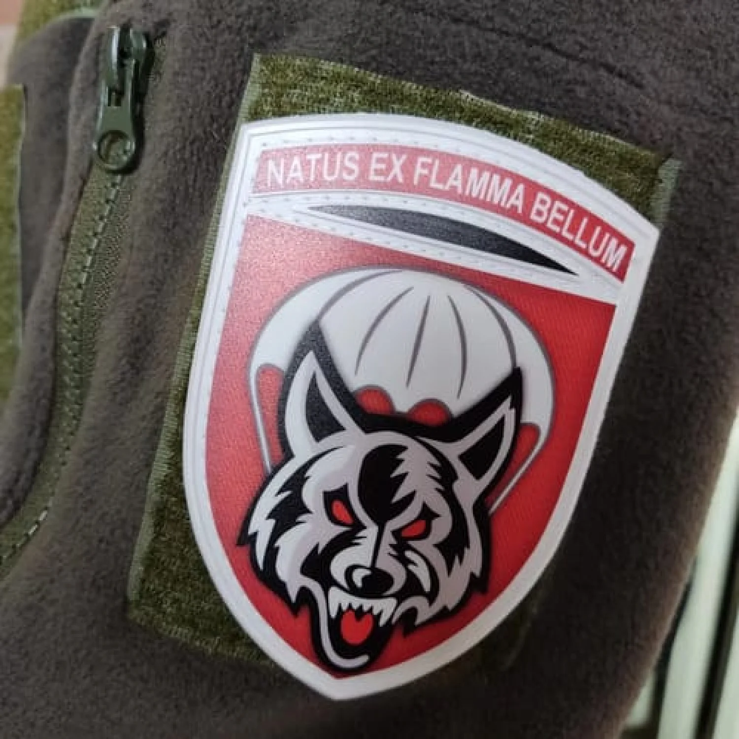 Шеврон ВСУ Natus ex flamma bellum