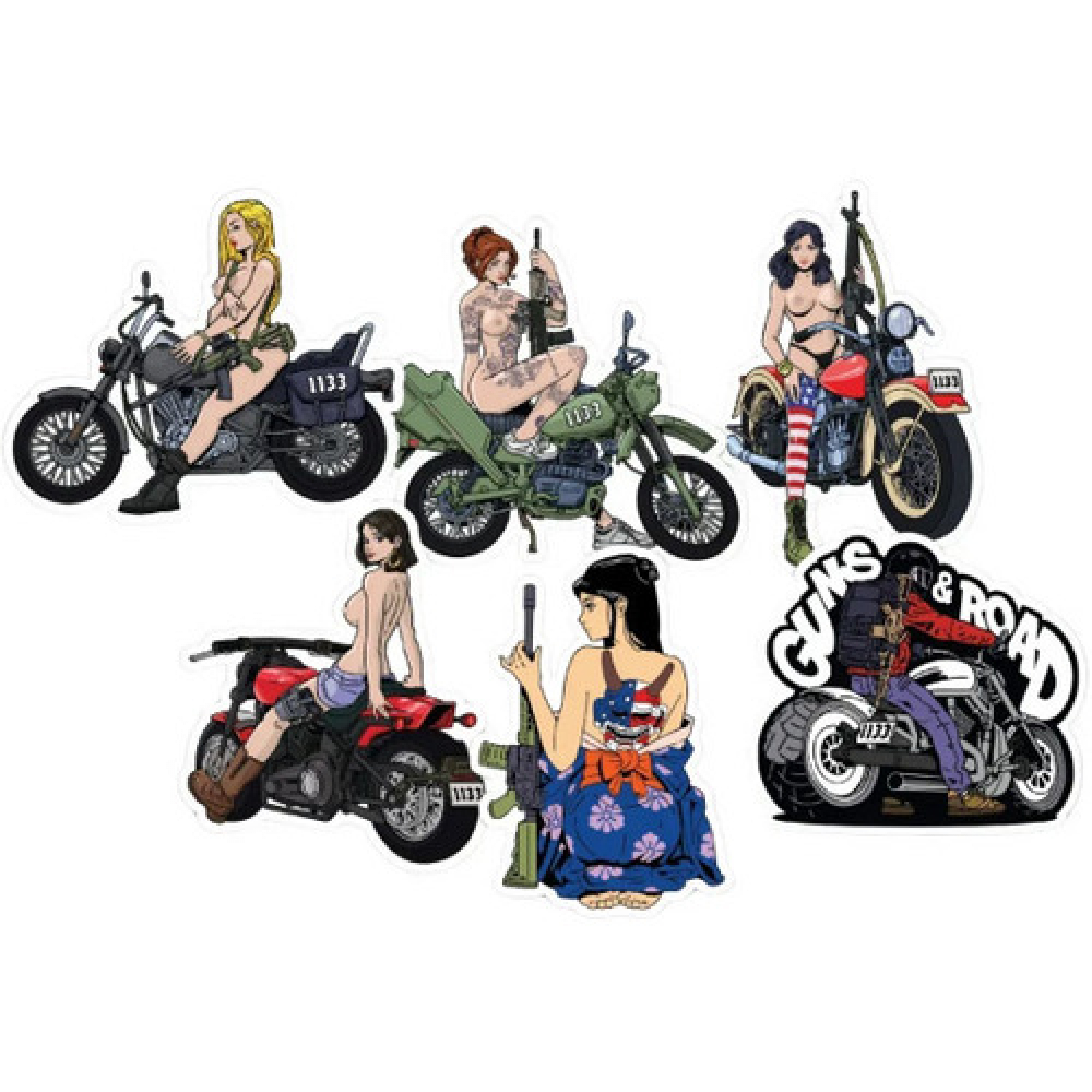 Стікерпак "1133 GIRLS&ROAD"
