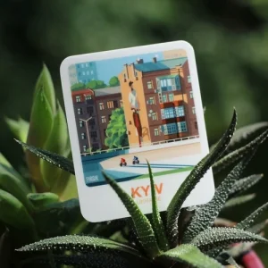 Стікер-палароїд "Київ. Велотрек"