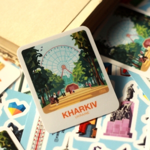 Стикер-палароид "Харьков. Центральный парк"