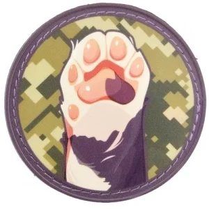 Нашивка Кошачья лапа пиксель