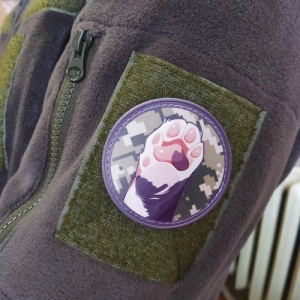 Нашивка Котяча лапа піксель