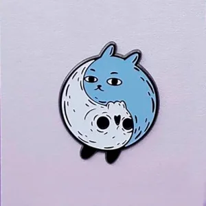 Значок Коти Інь Янь