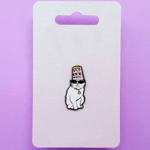 Значок Кіт в стакані