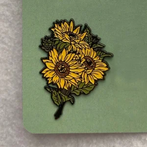 Значок Букет подсолнечников