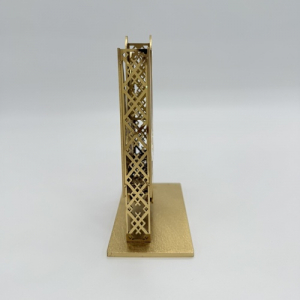 Трезуб средний настольный из нержавеющей стали позолота