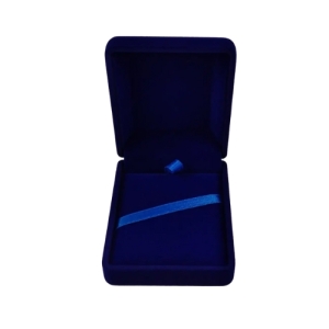 Футляр классический для наград, медалей, орденов, монет, иконок синий бархатный 804-2