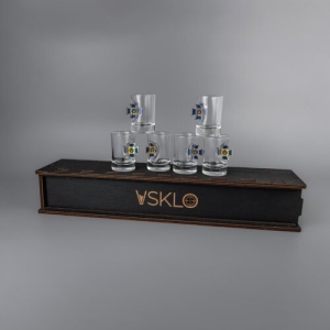 Набір чарок на підставці (СБУ) + пакування