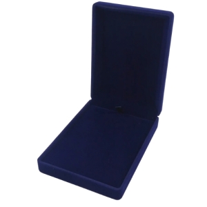Классический футляр для наград орденов монет медалей значков синий бархатный 188