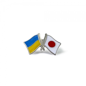Значок Прапори Україна / Японія