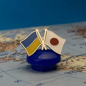 Значок Флаги Украина / Япония