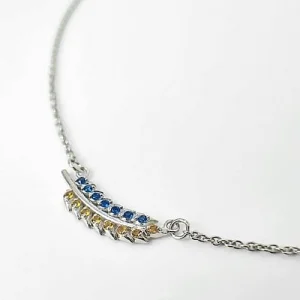 Срібне кольє "Колосок"