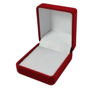 Футляр квадратный для наград, медалей, орденов, монет, значков красно-белый бархатный